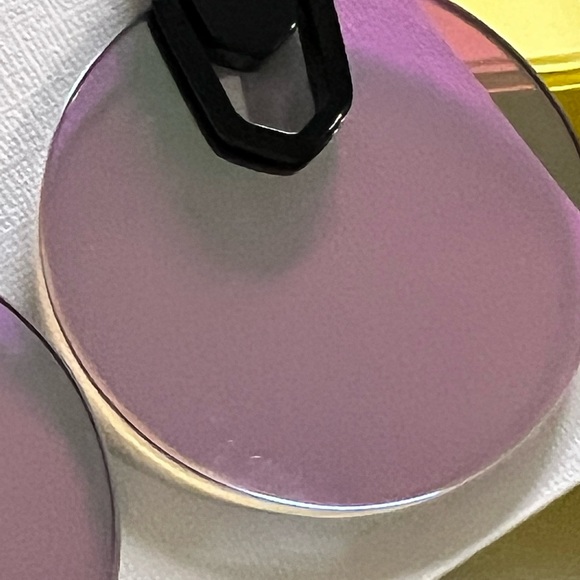 NWT Kendra Scott Didi Earrings Navy Gunmetal & Dichroic Stunning Rare & Retired! - Picture 8 of 9